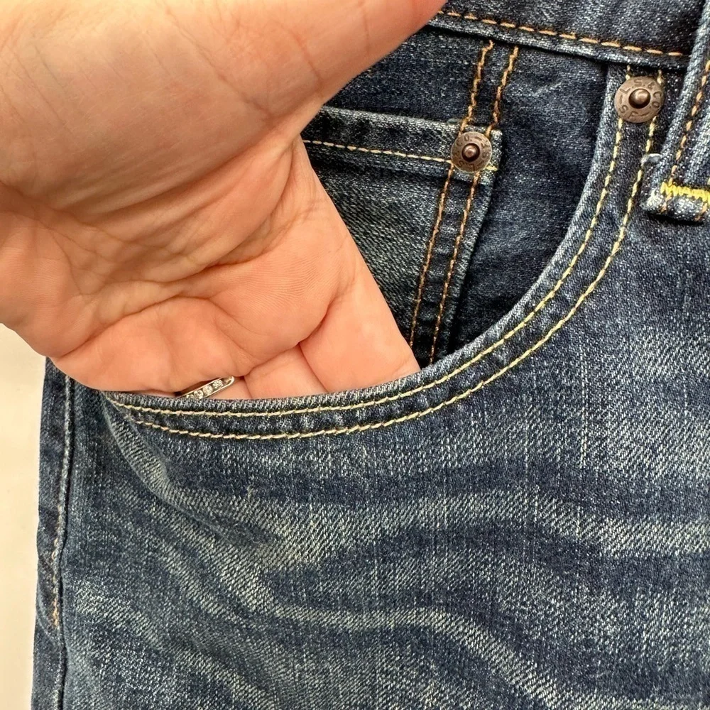 LEVIS 569 loose fit straight leg men casual gangster grunge denim jean short 32